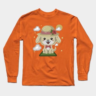 "Puppy Chic Charm" Long Sleeve T-Shirt